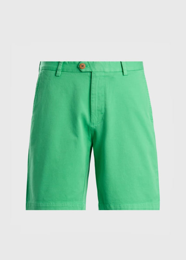 Cotton Twill Logo Shirt - Green - Shorts