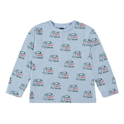 T-Shirt Allover Happy Toucan - Light Blue - FINAL SALE - T-shirt