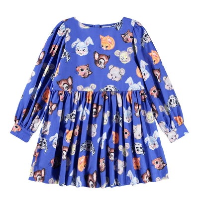 Cleo Dress Long Sleeve - Violet Blue