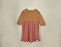 Two-Tone Organic Cotton Jersey Dress - Manza