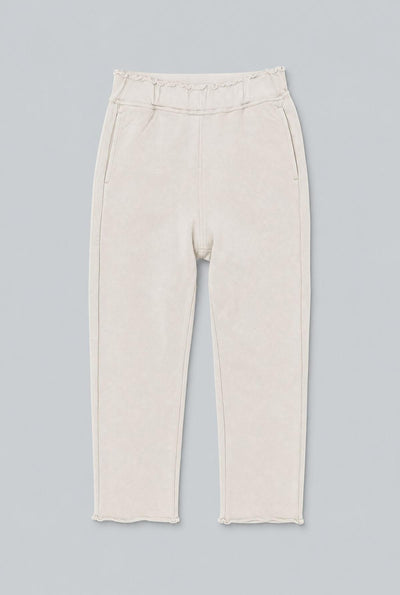 Raw Edge Sweatpants - Ivory