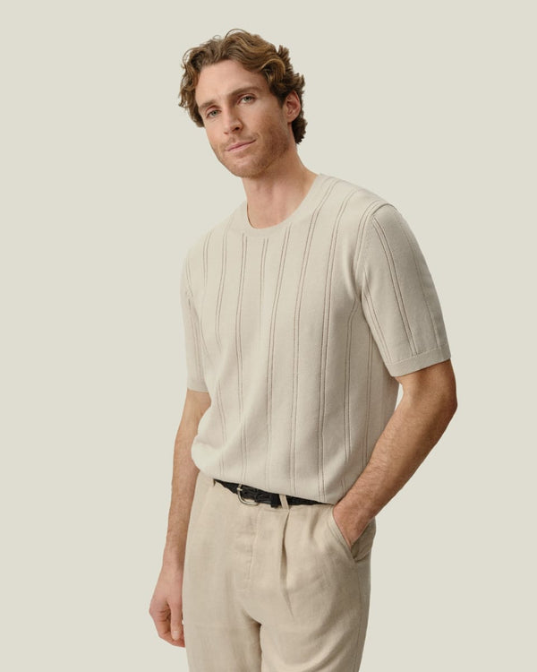 Lolo Drop Needle Sweater Tee - Shell