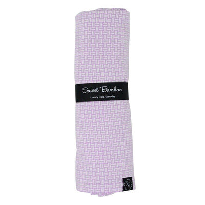 Swaddle - Purple Basketweave