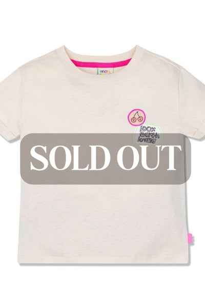 100% Earth Loving patches Kid T-Shirt - Cream - FINAL SALE - T-shirt