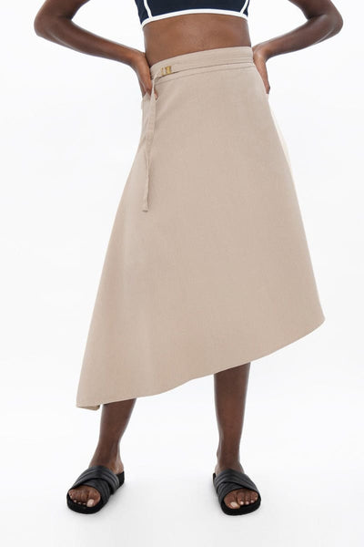 Mallorca Asymmetric Skirt - Sand