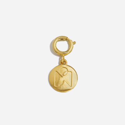 Shoe Charm Logo Stud - Gold