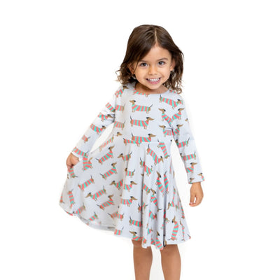 Holiday Hounds Swirly Girl Dress - Holiday Hound