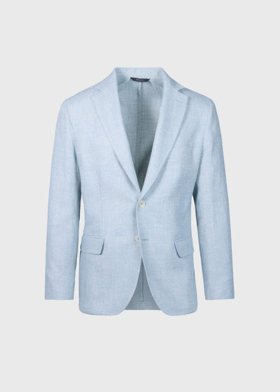 Wool Basketweave Soft Jacket - Seafoam