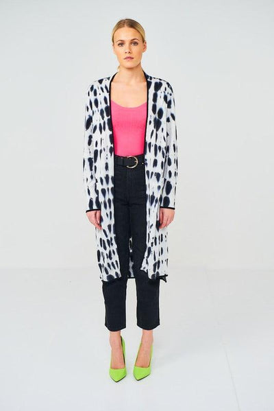Inpulse Tie Dye Maxi Cardigan - Ice Water