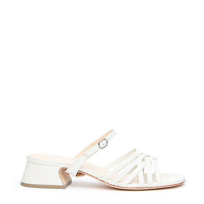 White Bell Sandal + Twiggy Strap - White