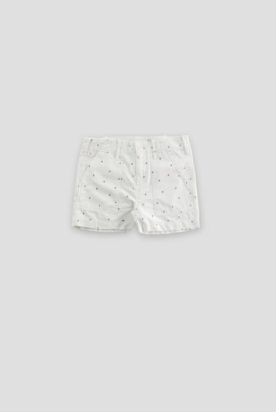 Surplus Short Shorts (Star Print) - White
