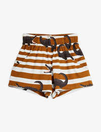 Crocodiles Aop Shorts - Brown