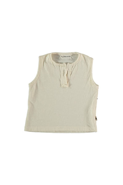 Organic Plain Baby Tank Top - Ivory