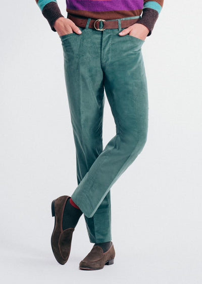 Phineas Cole Corduroy Casual Trouser - Green
