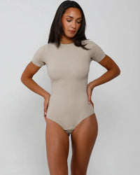 T-Shirt Bodysuit - Long - Dune