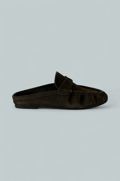 Rafe Slip On Mule Loafers - Brown