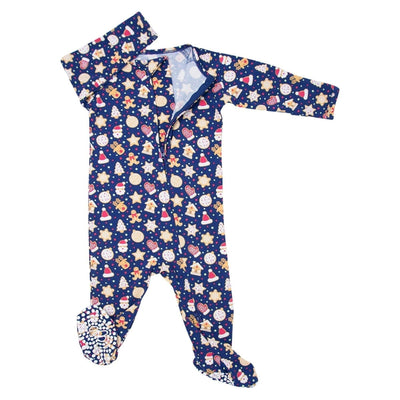 Zipper Footie - Cookie Cutouts - Onesie