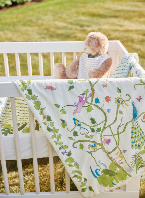 Crib Quilt - Tropical Chinoiserie