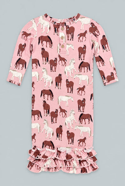 Ruffle Gown - Wild Horses