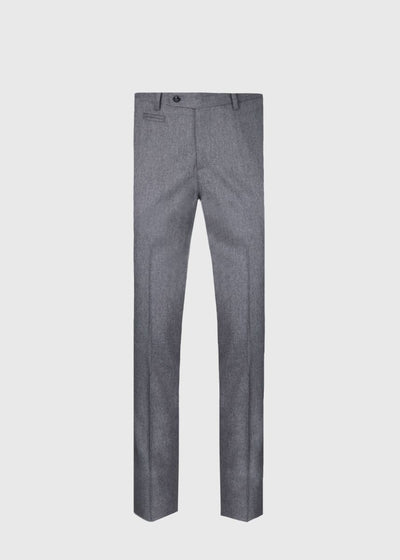 Phineas Cole Flannel Dress Trouser - Light Grey - Trouser