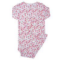 Big Kid Pajama - Crimson Floral