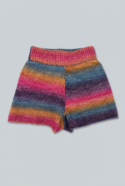 Poppy Ombre Sweater Shorts - Rainbow/Multi