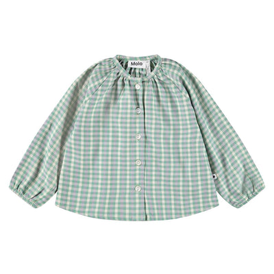 Elona Blouse - Menthe Gingham