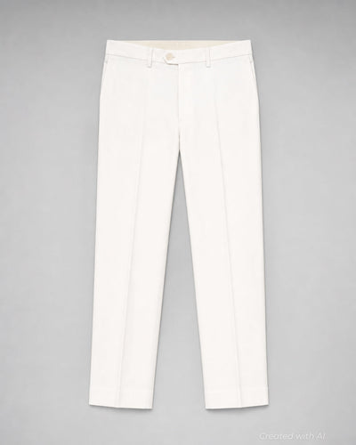 5-Pocket White Jean Pant - White - 32 - Jeans