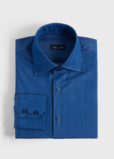 Phineas Cole Dress Shirt - Solid Blue