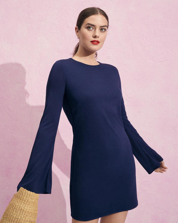 Freyette Dress - Navy - Dresses