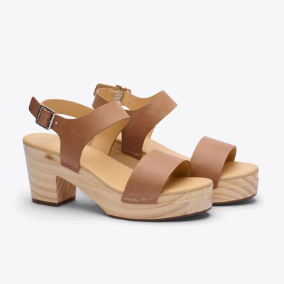All-Day Open Toe Clog - Almond - FINAL SALE