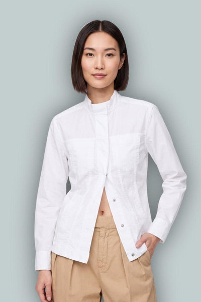 GAP × HFR Structured Shirt Jacket by Richfresh - Optic White