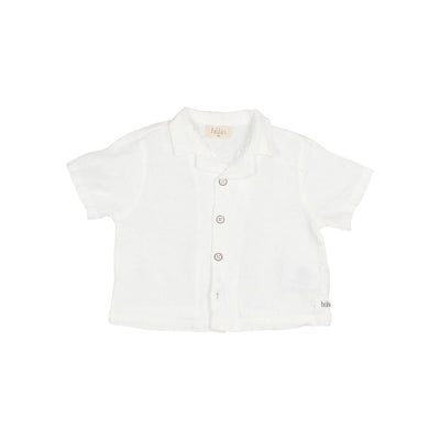 Baby Linen Shirt White