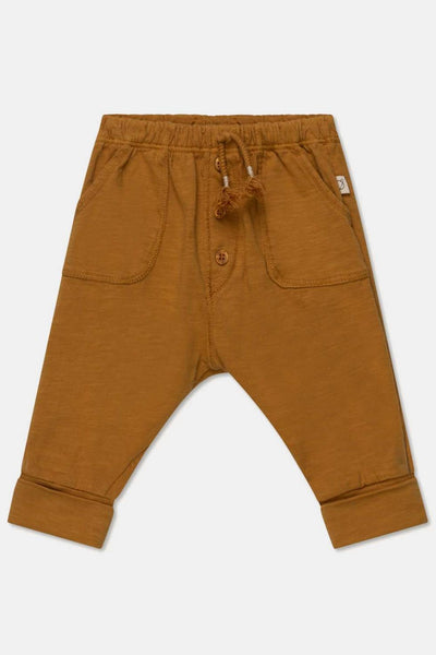 Slub baby pants - Oil