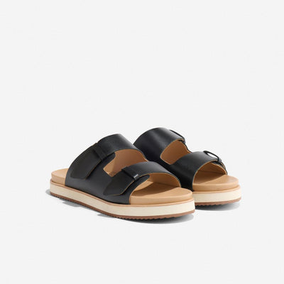 Ella Flatform Slide - Black