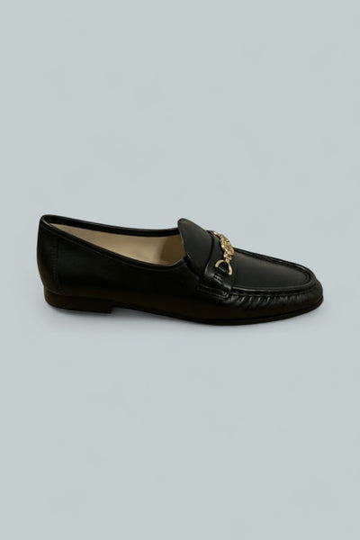 Women's Lucca Leather Loafers - Black