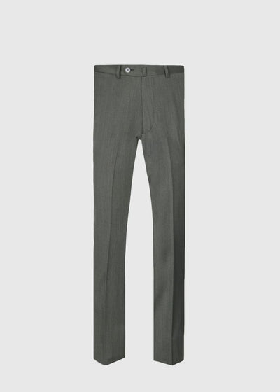 Wool Soft Cavalry Twill Trouser - Dark Green