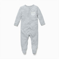 Front Opening Sleepsuit - Grey