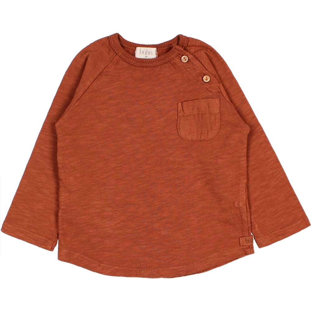 Baby Pocket T-Shirt - Rust