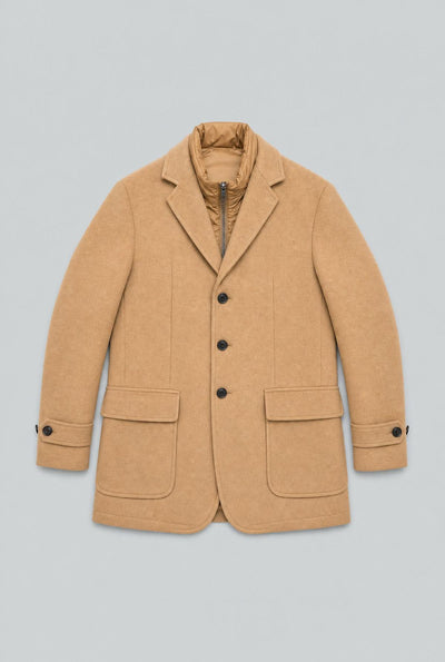 F25 Light Jacket with Detachable Lining - Camel