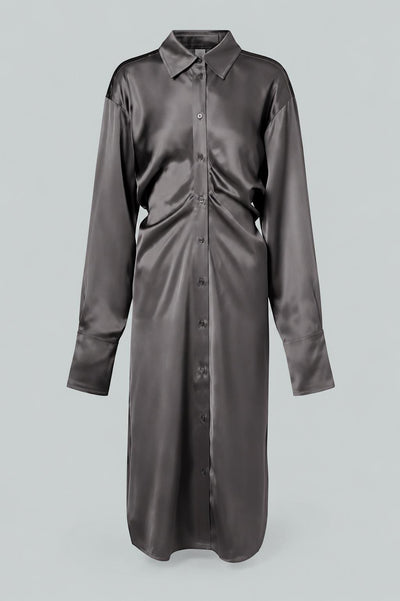 Slouch Shirtdress - Silver
