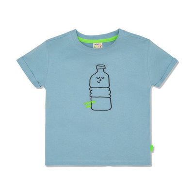 Bottle Kid T-Shirt - Slate Blue/bottle - FINAL SALE - T-shirt