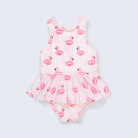 Ruffle Skirt Swimsuit - Flamingo Floatie