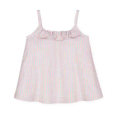 Baby Swing Tank Top - Red and Blue Seersucker - Tank Top
