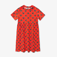 Printed dress "bee lovers" grenadine