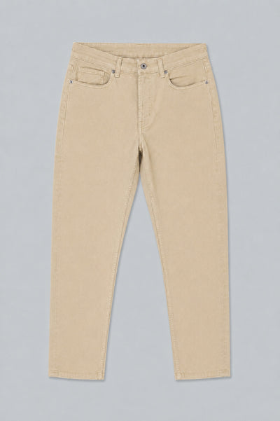Straight Leg Mom Jean - Ecru