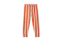 Baby Striped Tencel™ Leggings - Orange/Green Stripe