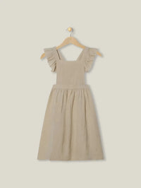 The Linen Pinafore - Oatmeal