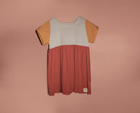 Organic Cotton Color Block Dress - Venice