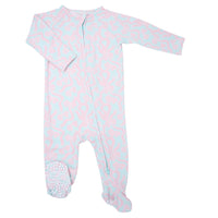Zipper Footie - Darling Bows